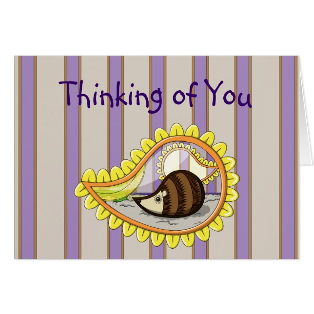 Chrissy Hedgehog Card Hälsningskort (Framsidan Horizontal)