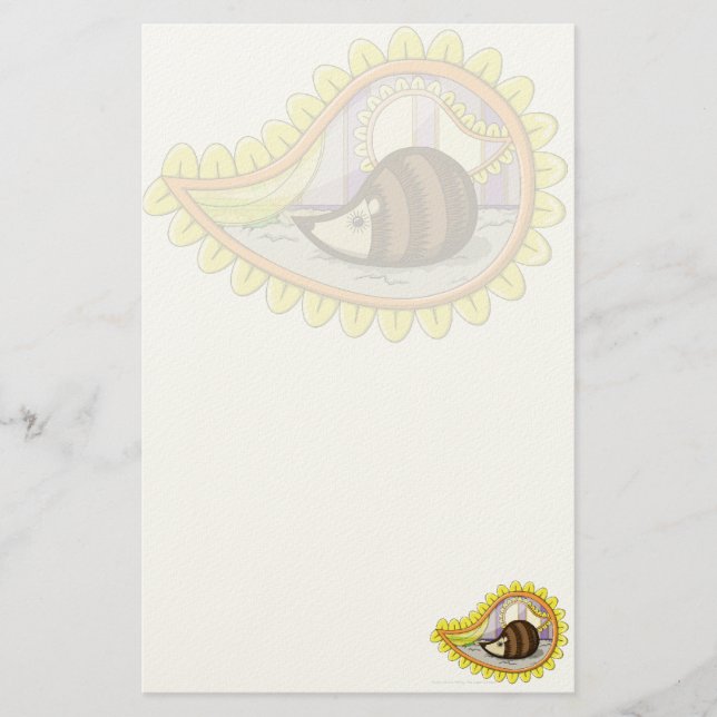 Chrissy Hedgehog Stationery Brevpapper (Framsida)