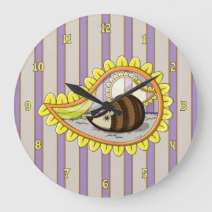 Chrissy the Hedgehog Clock Stor Klocka