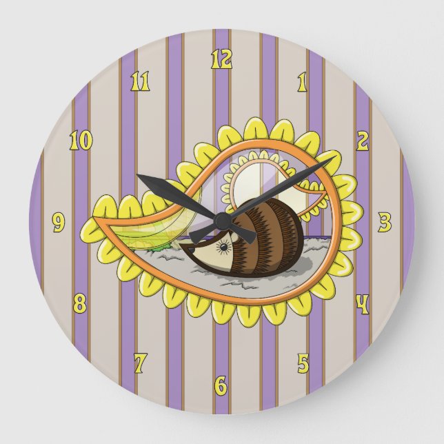 Chrissy the Hedgehog Clock Stor Klocka (Framsida)