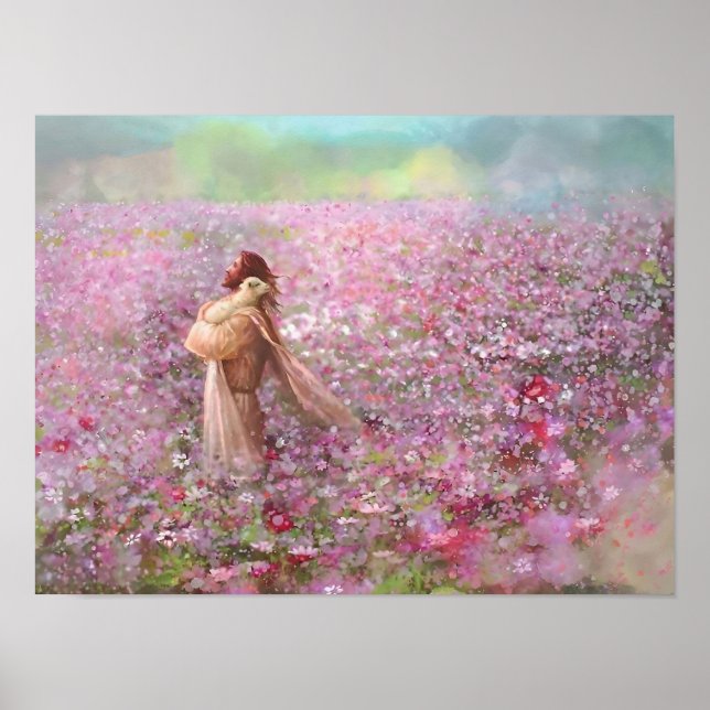 Christ and the Lamb, Embrace of God, Pink Pastures Poster (Framsidan)