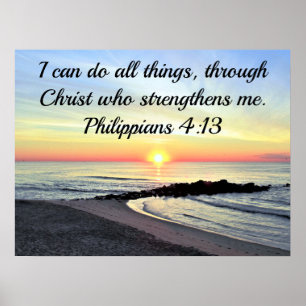 CHRIST ÄR MIN STYRKA FILIPPIANS 4:13 POSTER