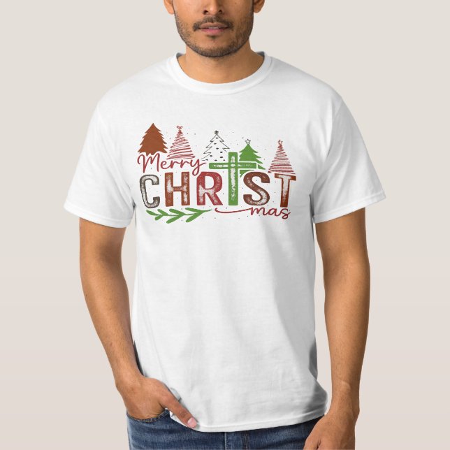 Christ at the Center of Christmas T Shirt (Framsida)
