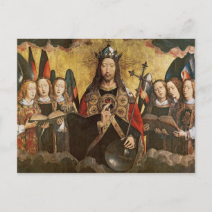 Christ Blessing, central panel from a triptych Vykort