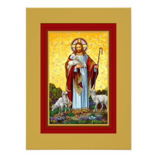 CHRIST, BRA SHEPHERD MOSAIC FOTOTRYCK