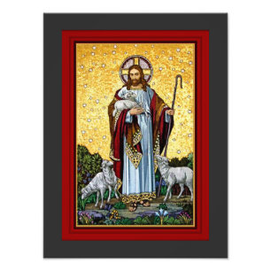 CHRIST, BRA SHEPHERD MOSAIC FOTOTRYCK