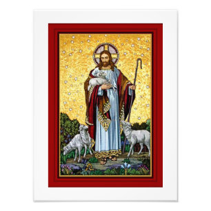 CHRIST, BRA SHEPHERD MOSAIC FOTOTRYCK