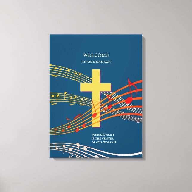 CHRIST CCENTER Christian Worship Canvastryck (Framsida)