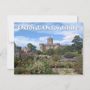 Christ Church minnespark, Oxford Vykort