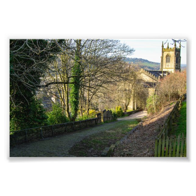 Christ Church Sowerby Bridge: Historiska Church Ba Fototryck (Framsidan)
