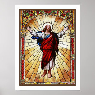 CHRIST-fönster med fastsatt glas Poster
