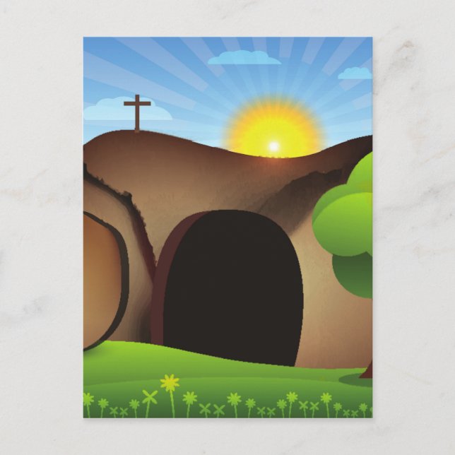 christ grav vykort (Framsida)