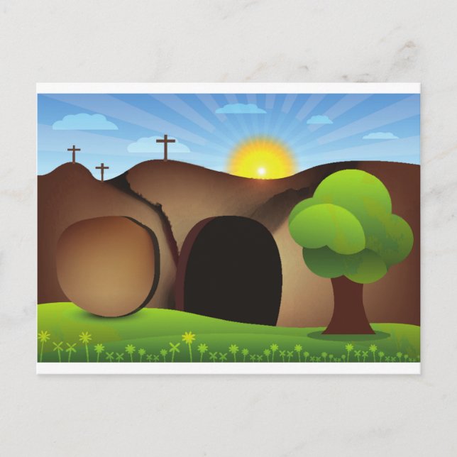 christ grav vykort (Framsida)