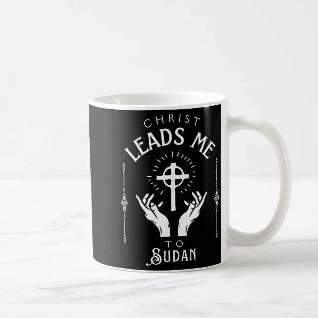 Christ Leads Me To Sudan  Kaffemugg (Höger)