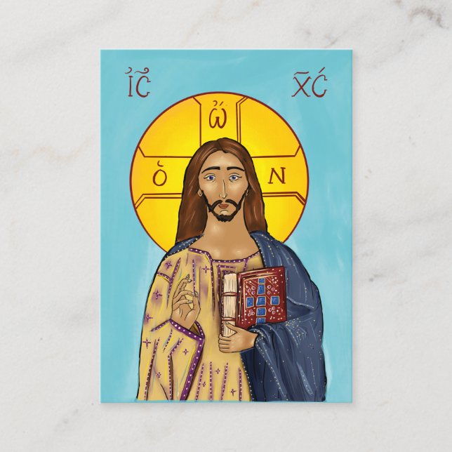 Christ Paper Icon Cards 2 (extra små) Tilläggskort (Framsida)