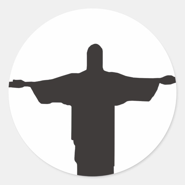 Christ Runt Klistermärke (Framsida)