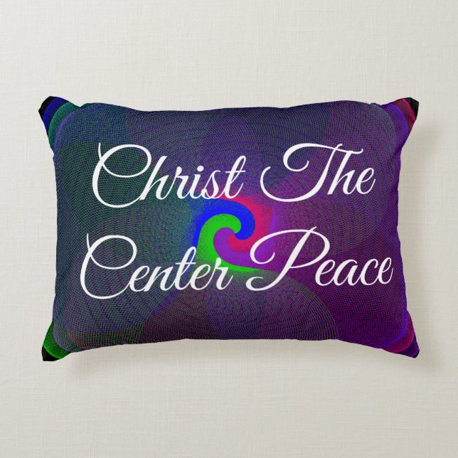 Christ The Center Peace Geometric Accent Pillow Prydnadskudde (Framsidan)