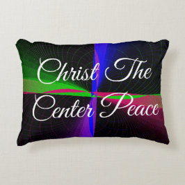 Christ The Center Peace Geometric Accent Pillow Prydnadskudde