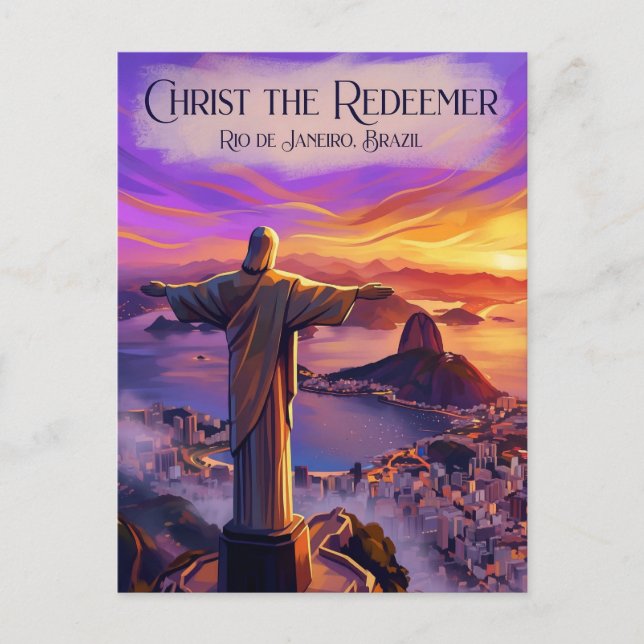 Christ the Redeemer Brazil Vykort (Framsida)