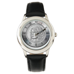 Christa McAuliffe Silver Dollar Minnessmynt Armbandsur