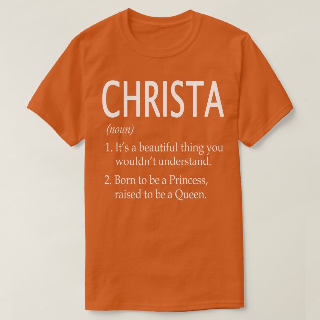 Christa Namn Gift 143 T Shirt (Design framsida)