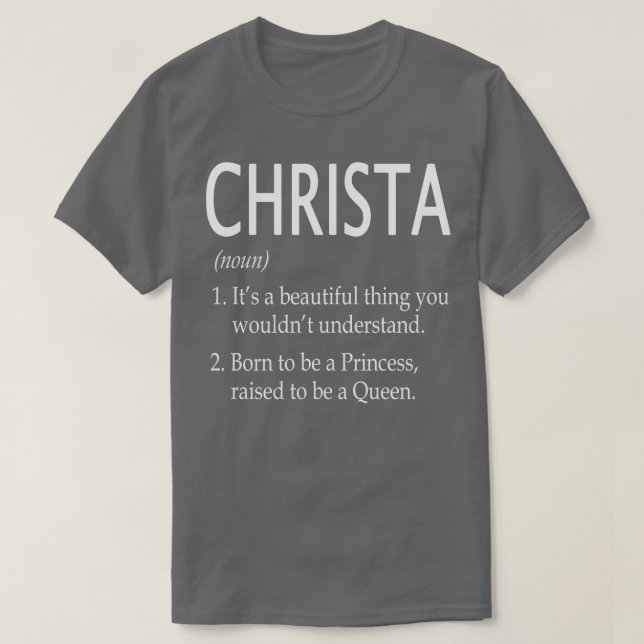 Christa Namn Gift 145 T Shirt (Design framsida)