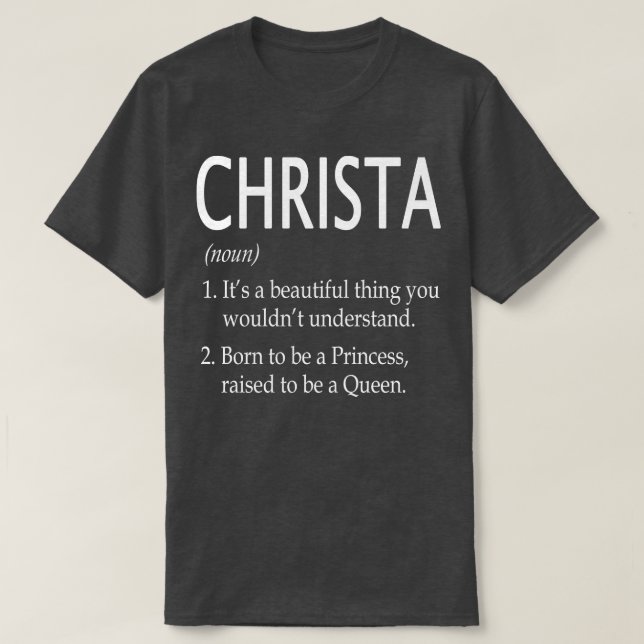 Christa Namn Gift 6 T Shirt (Design framsida)