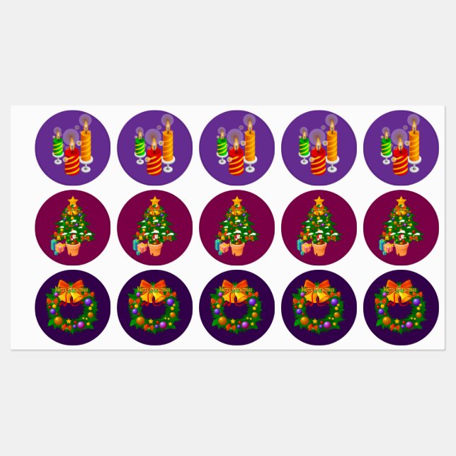Christamas Labels Klistermärke (Ark)