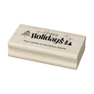 Christamas träd helgdag, företag eller familj stämpel