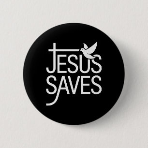Christan Jesus Saves Premium Knapp