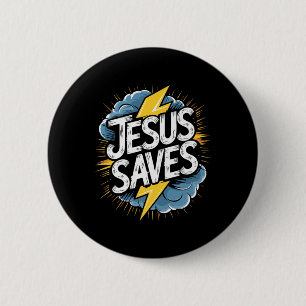 Christan Jesus Saves Premium Knapp