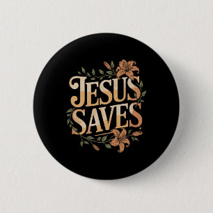 Christan Jesus Saves Premium Knapp
