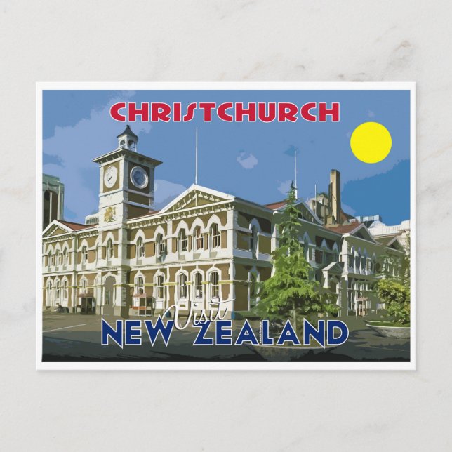 ChristChurch, besök Nya Zeeland Vykort (Framsida)
