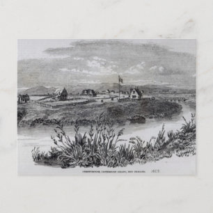 ChristChurch, Canterbury Colony, Nya Zeeland Vykort