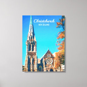ChristChurch Cathedral New Zealand-resa Canvastryck
