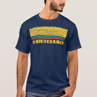 ChristChurch City New Zealand Gift Silhouette Skyl T Shirt