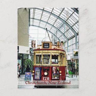 ChristChurch City Tour Tram nr 178 NZ Postcard Vykort