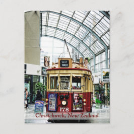 ChristChurch City Tour Tram nr 178 NZ Postcard Vykort