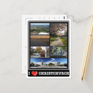 Christchurch - Jag älskar - Nya Zeeland - Vykort