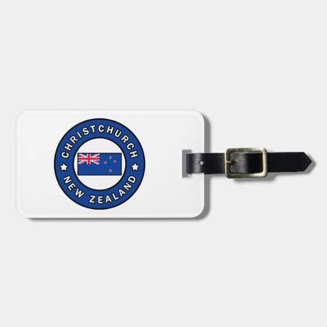 ChristChurch Nya Zeeland Bagagebricka (Horisontell Framsida)