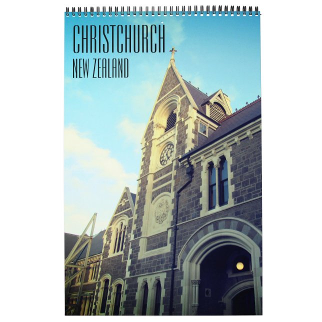 Christchurch Nya Zeeland Kalender (Omslag)