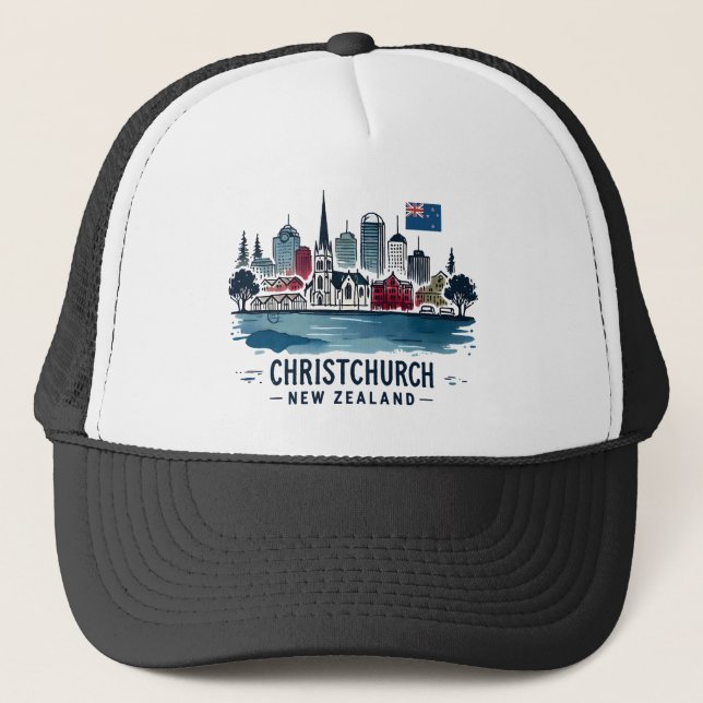 Christchurch Nya Zeeland  Keps (Framsida)