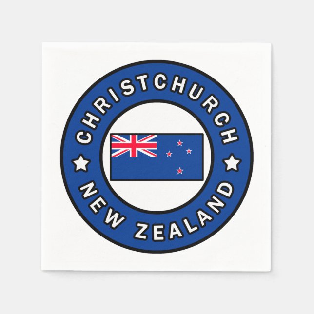 ChristChurch Nya Zeeland Pappersservett (Framsidan)