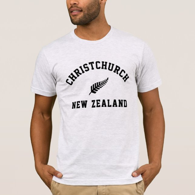 Christchurch Nya Zeeland  T Shirt (Framsida)