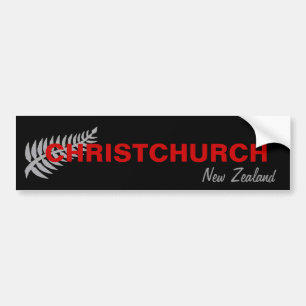 CHRISTCHURCH SOM ÄR NYAZEELÄNDSK BILDEKAL