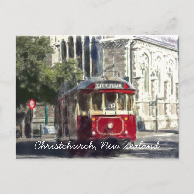 ChristChurch Tram Vykort (Framsida)