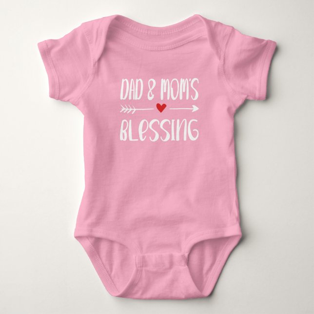 Christelijke baby Romper - Pappa & Mammor Bluting. T Shirt (Framsida)