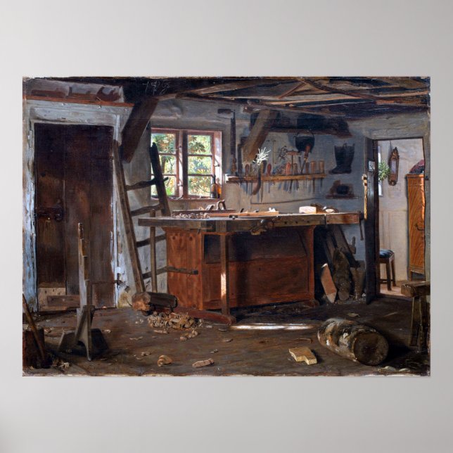 Christen Dalsgaard A Carpenter's Workshop Poster (Framsidan)