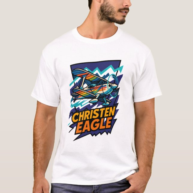 Christen Eagle II G-KLAW Classic manar-Shirt T Shirt (Framsida)
