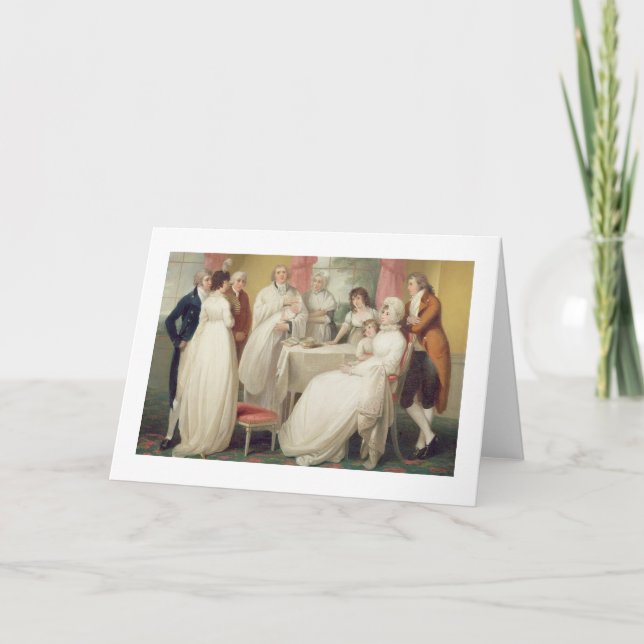 Christening av arvingen, (olja på kanfas) se kort (Framsida)